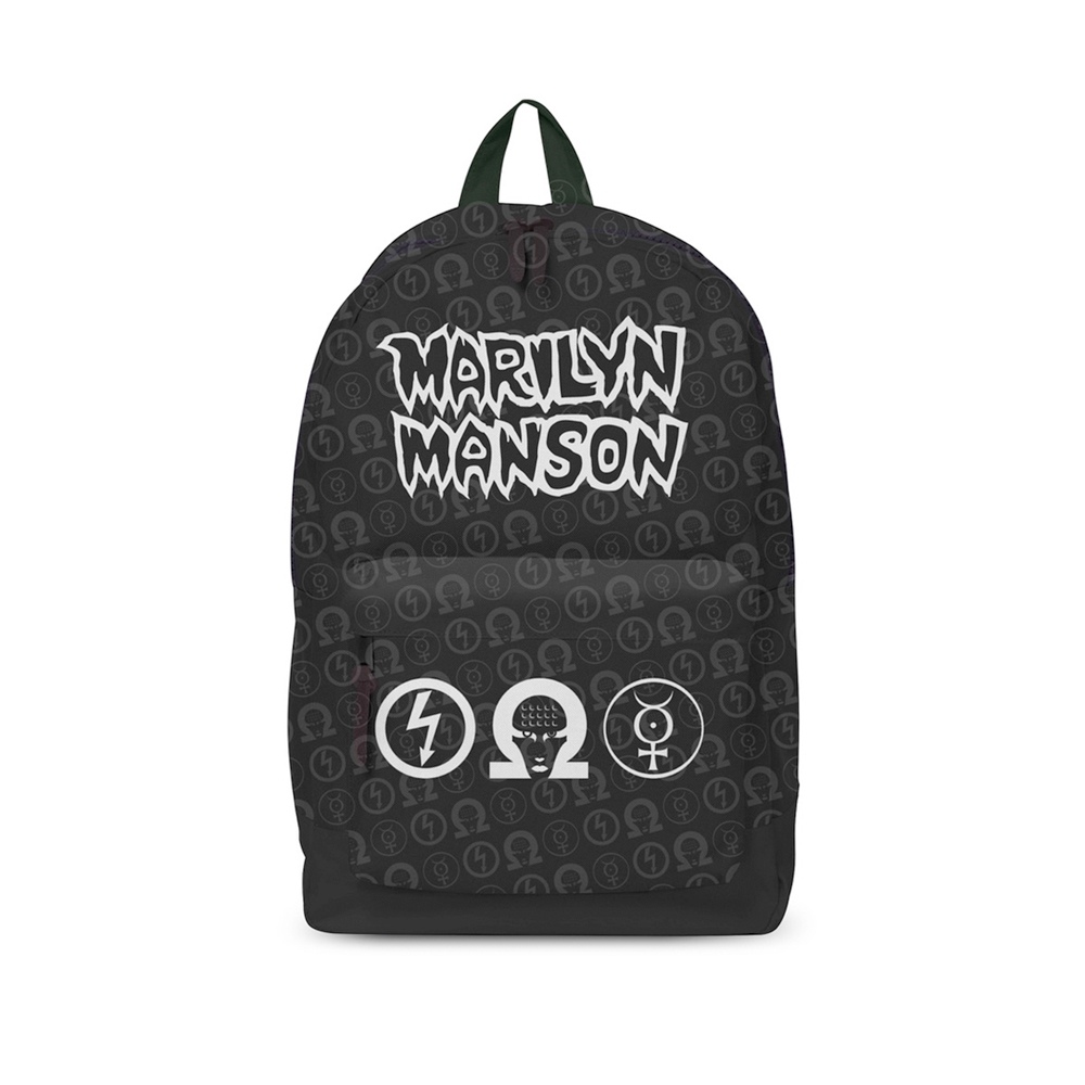 Rocksax Marilyn Manson - Logo Rucksack - Schwarz